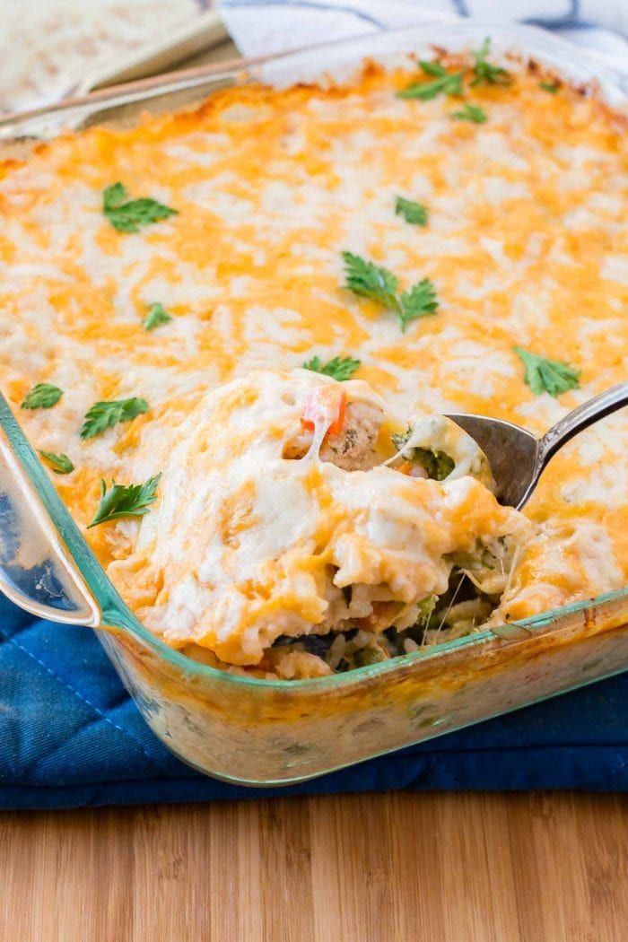 I'm always looking for a quick and easy dinner idea and this cheesy