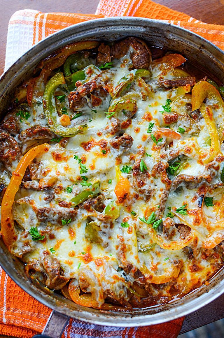 Low Carb Philly Cheesesteak Skillet | Keto recipes dinner, Low carb