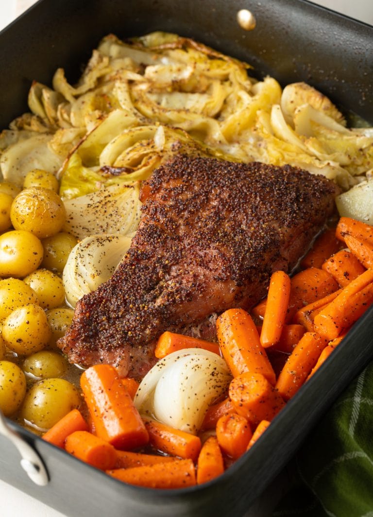 Baked Corned Beef and Cabbage in the Oven - A Spicy Perspective