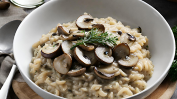 creamy mushroom risotto