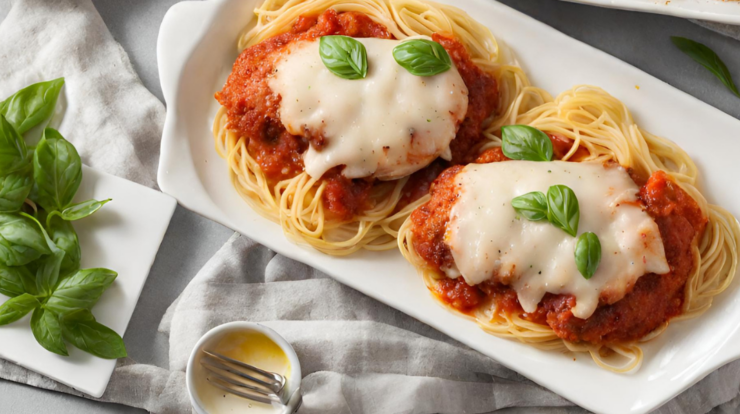 home made chicken parmesan