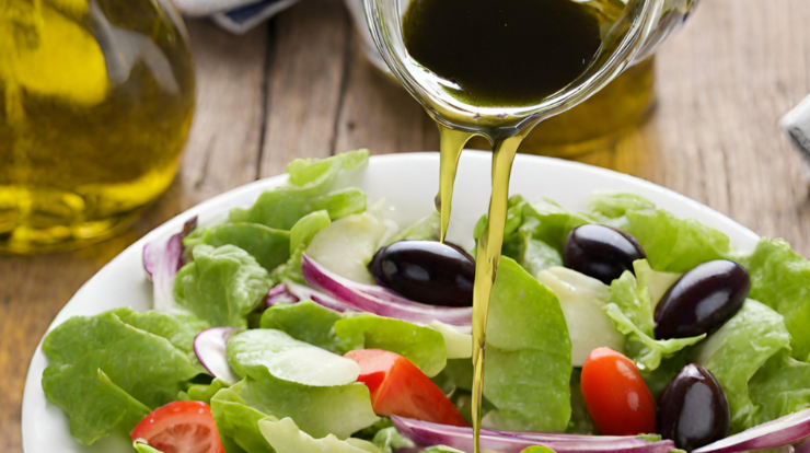 simple salad dressing with olive oil