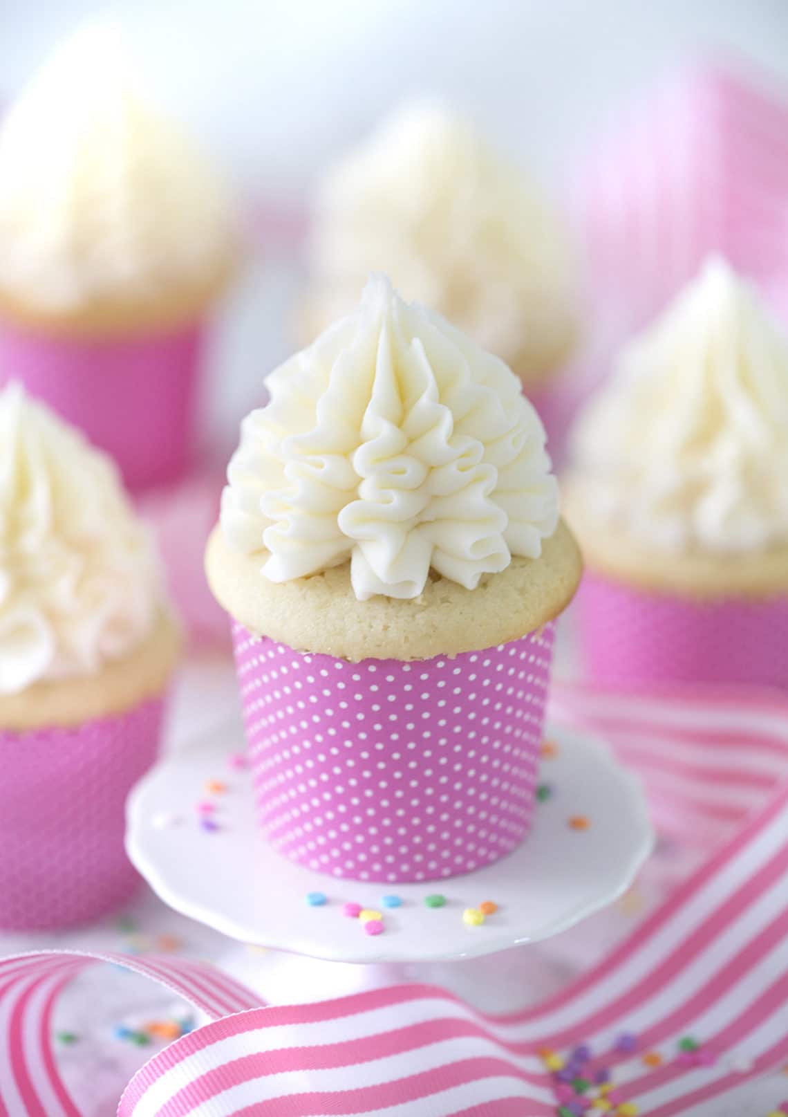 Moist Vanilla Cupcake Recipe - Preppy Kitchen