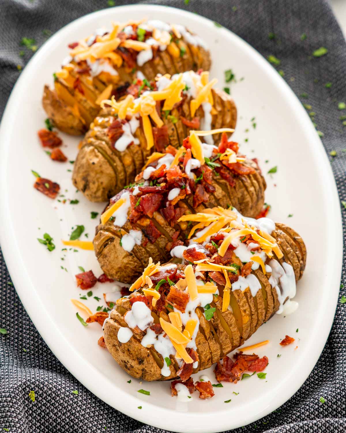 Hasselback Potatoes - Jo Cooks