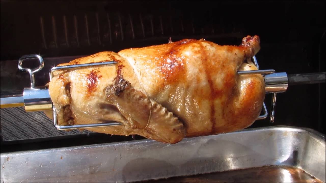 Chinese Roast Duck - Rotisserie Grilled Duck - Chinese Food Recipe