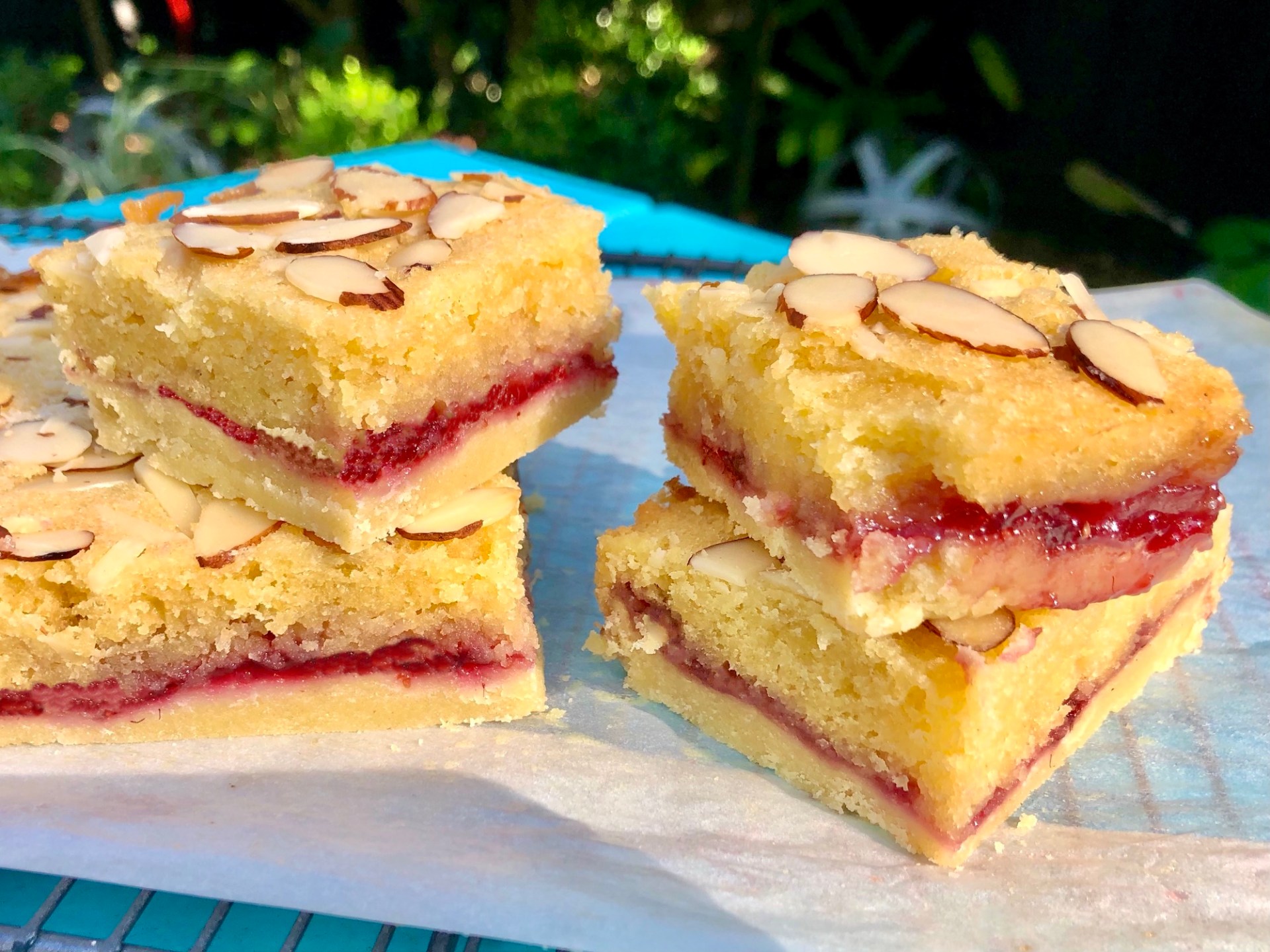 Bakewell Jam Slice – One Handed Baker