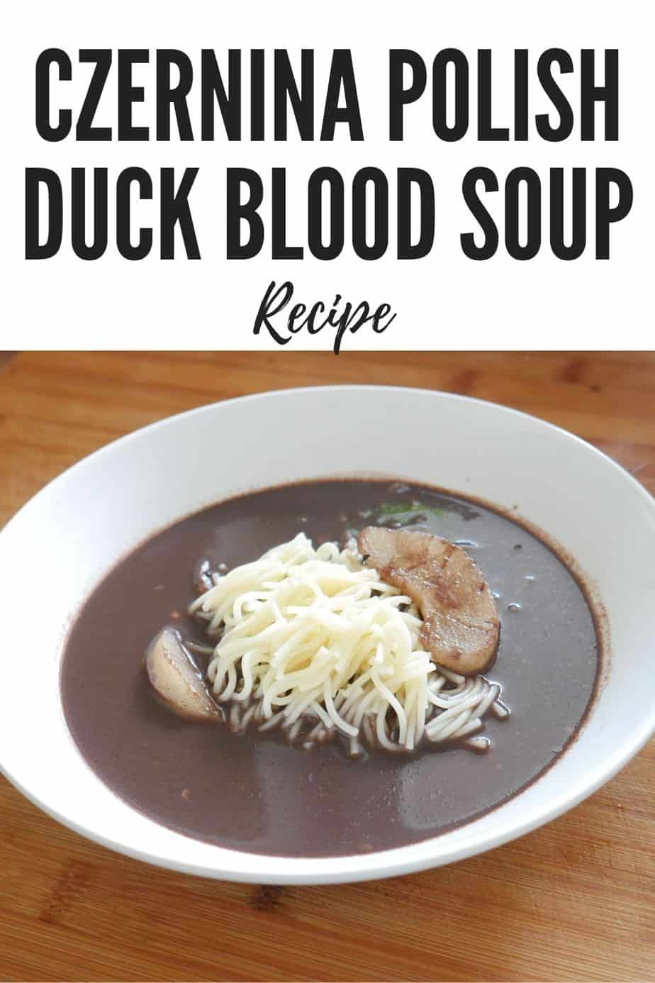 Czarnina Authentic Polish Duck Blood Soup Recipe - Polish Foodies