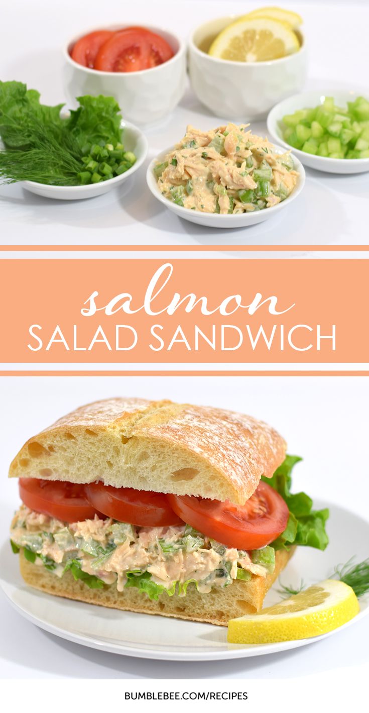 Salmon Salad Sandwich Recipe | Bumble Bee Seafoods | Recipe | Salmon