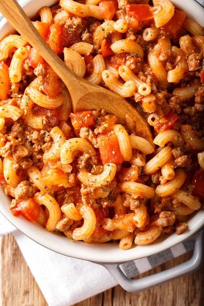 Hamburger Goulash w/ Elbow Macaroni | Simple Nourished Living | Recipe