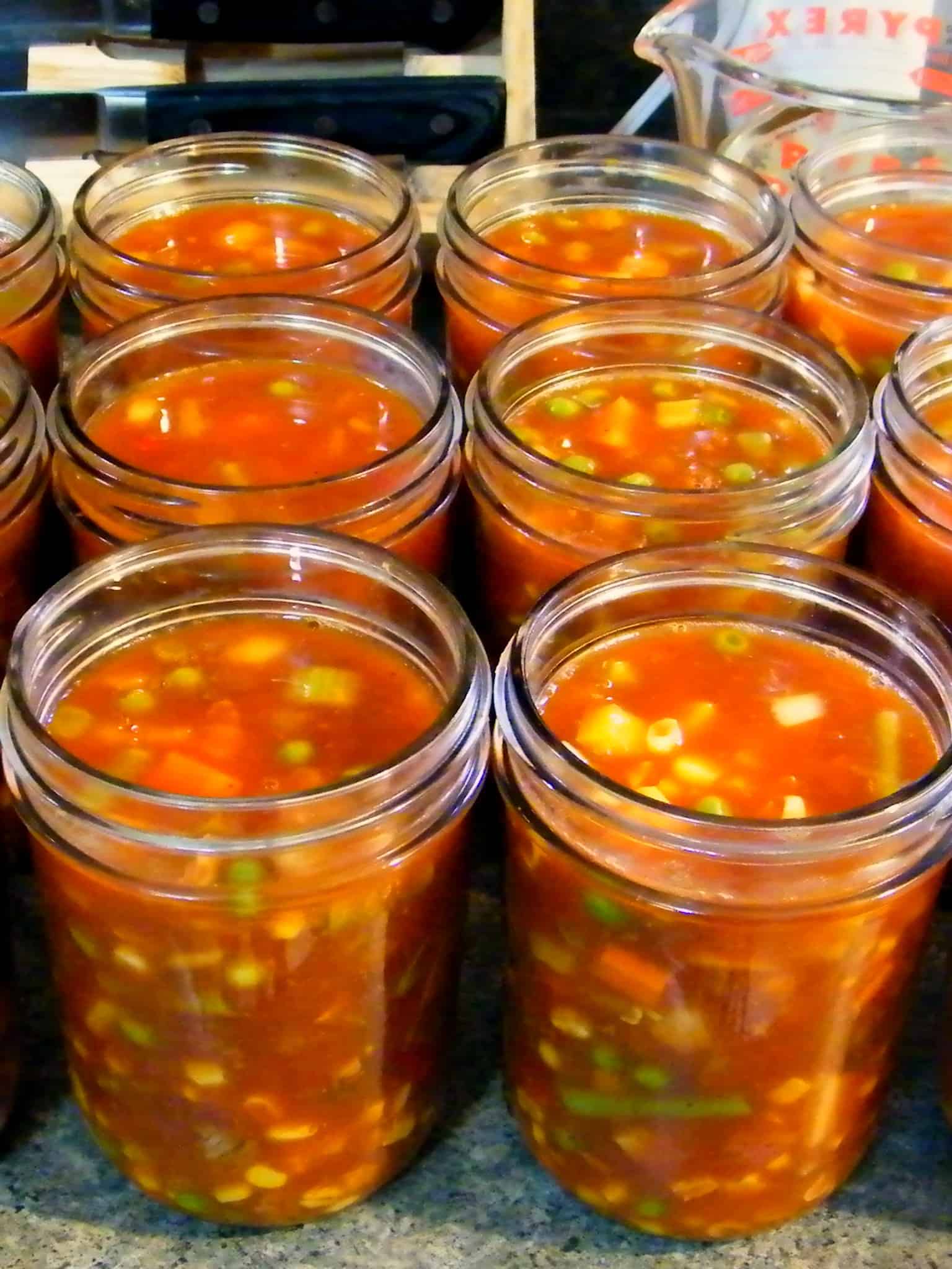 Pressure Canning Vegetable Beef Soup (Step-by-Step Recipe)