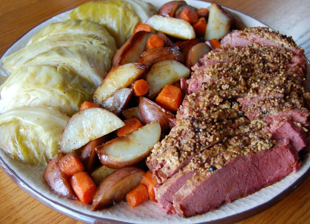 Oven Roasted Corned Beef and Cabbage | Cooking Mamas