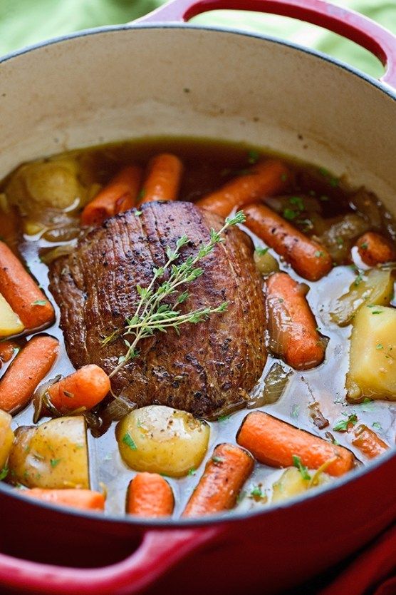 Pot Roast with Carrots and Potatoes - a simple recipe for pot roast