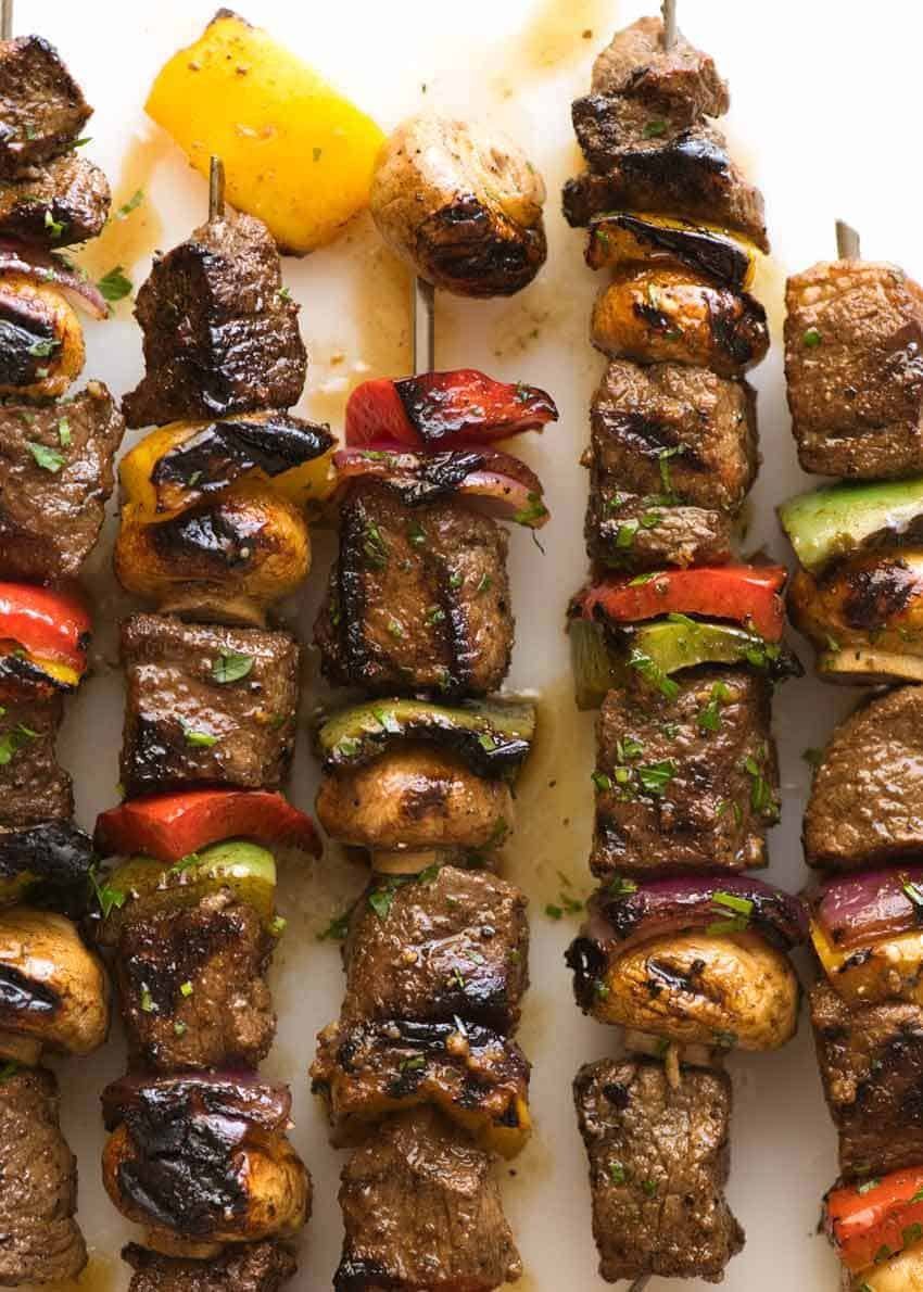 Marinated Beef Kabobs | RecipeTin Eats