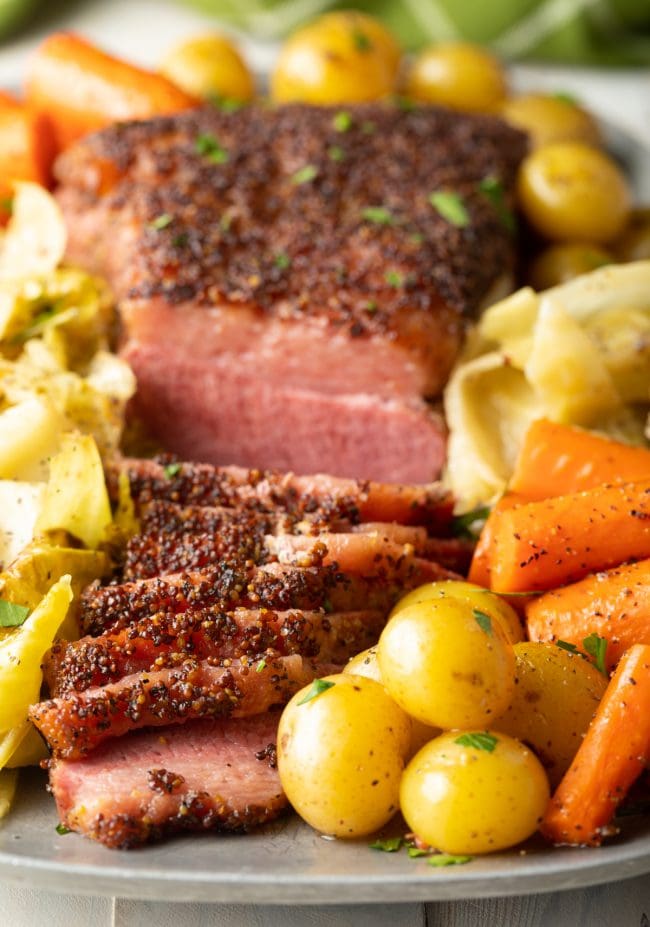 Baked Corned Beef and Cabbage in the Oven - A Spicy Perspective