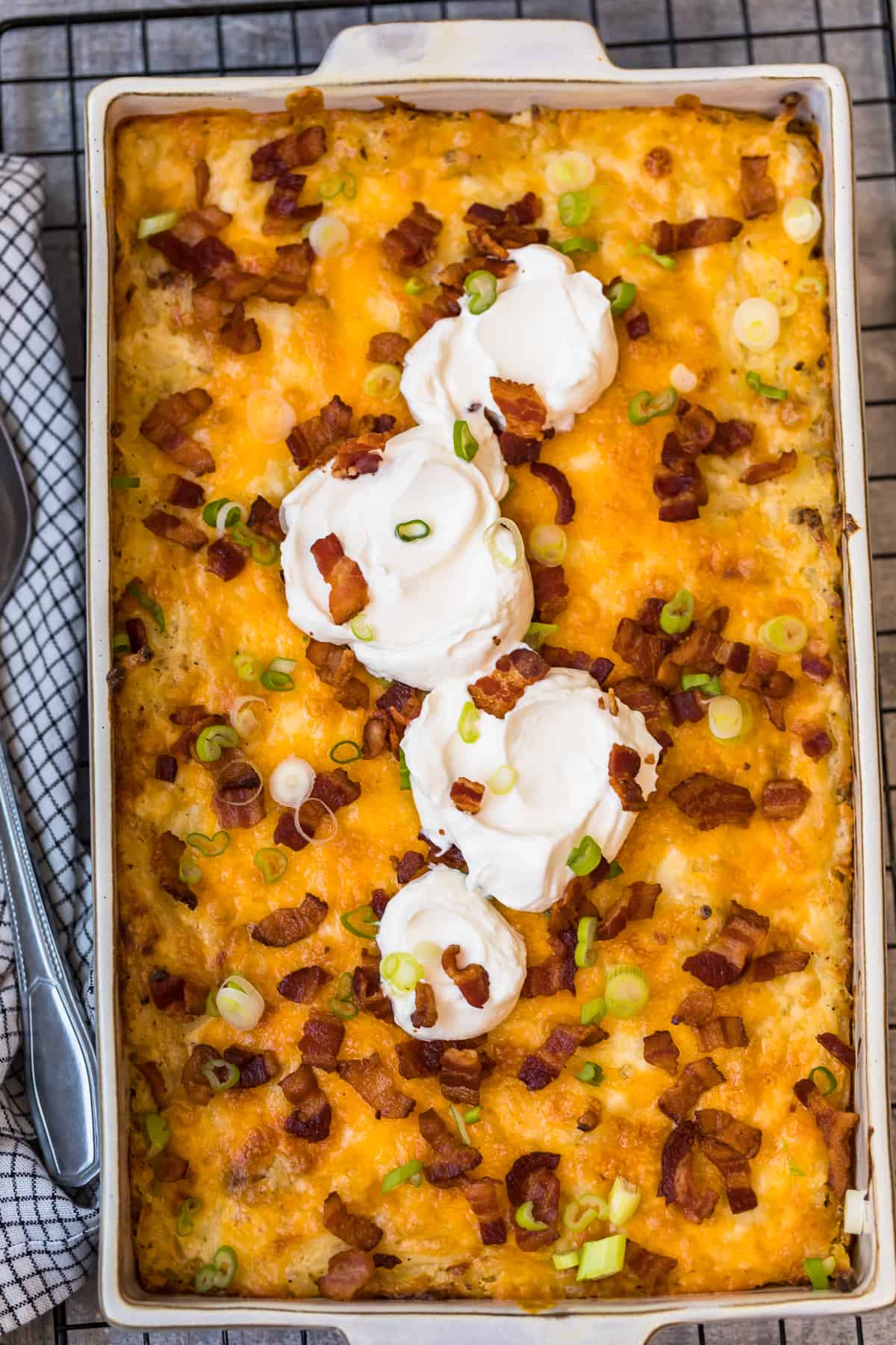 Loaded Hash Brown Potato Casserole - The Cookie Rookie®