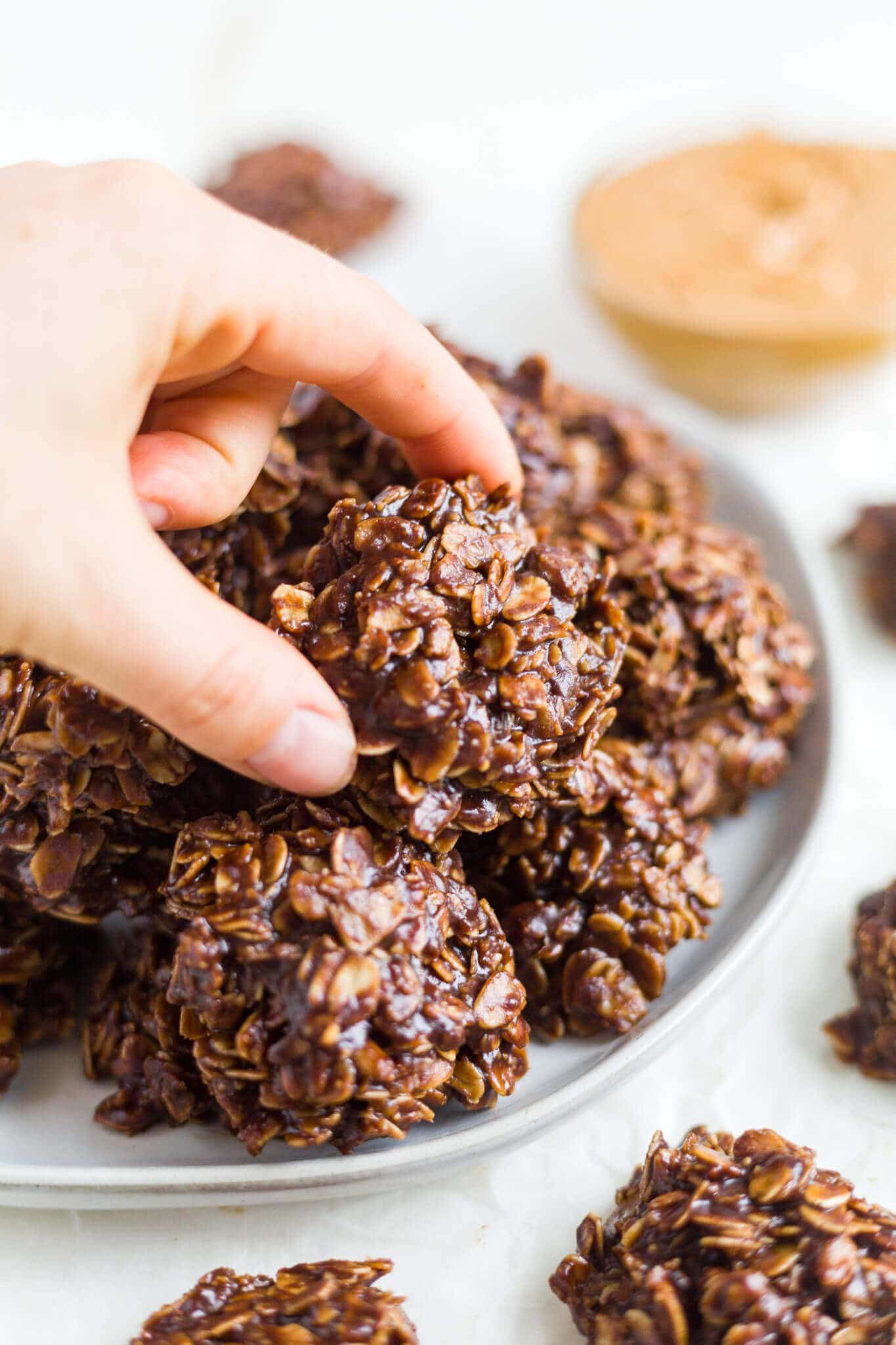 No Bake Chocolate Oatmeal Cookies [Gluten Free | Vegan] | What Molly Made