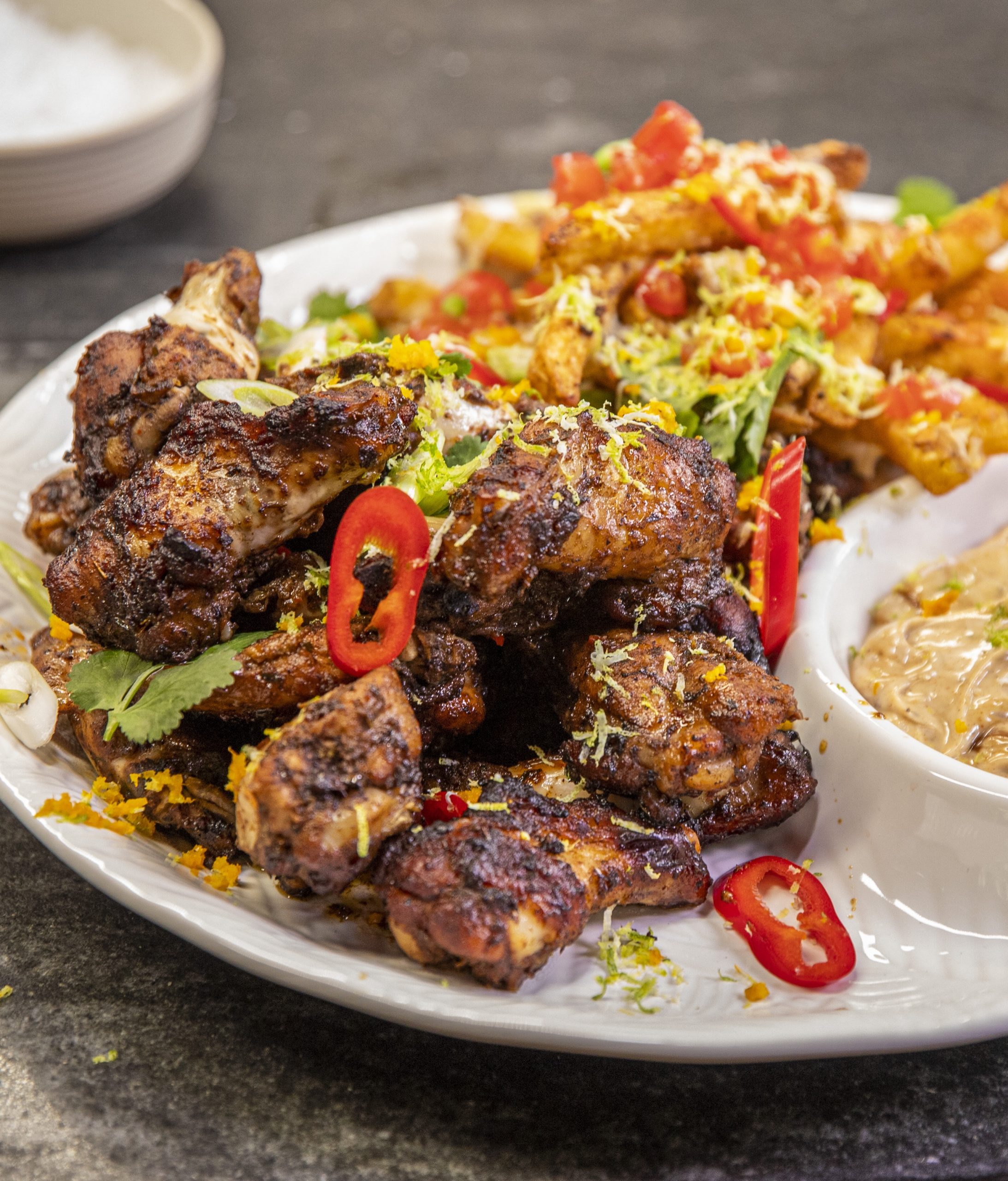 Easy Jerk Chicken Wings & Dutty Loaded Fries - Ainsley Harriott