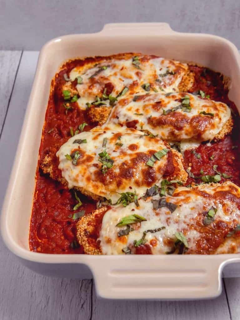 Baked Chicken Parmesan - Girl With The Iron Cast