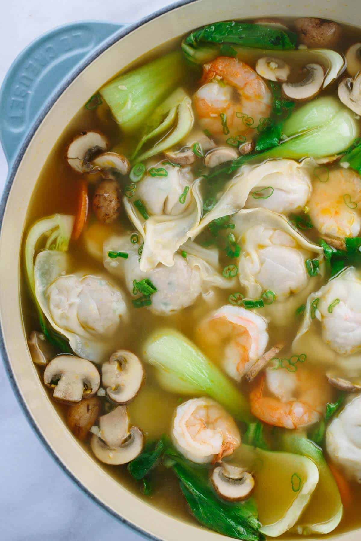 Easy Homemade Wonton Soup Recipe | Jessica Gavin