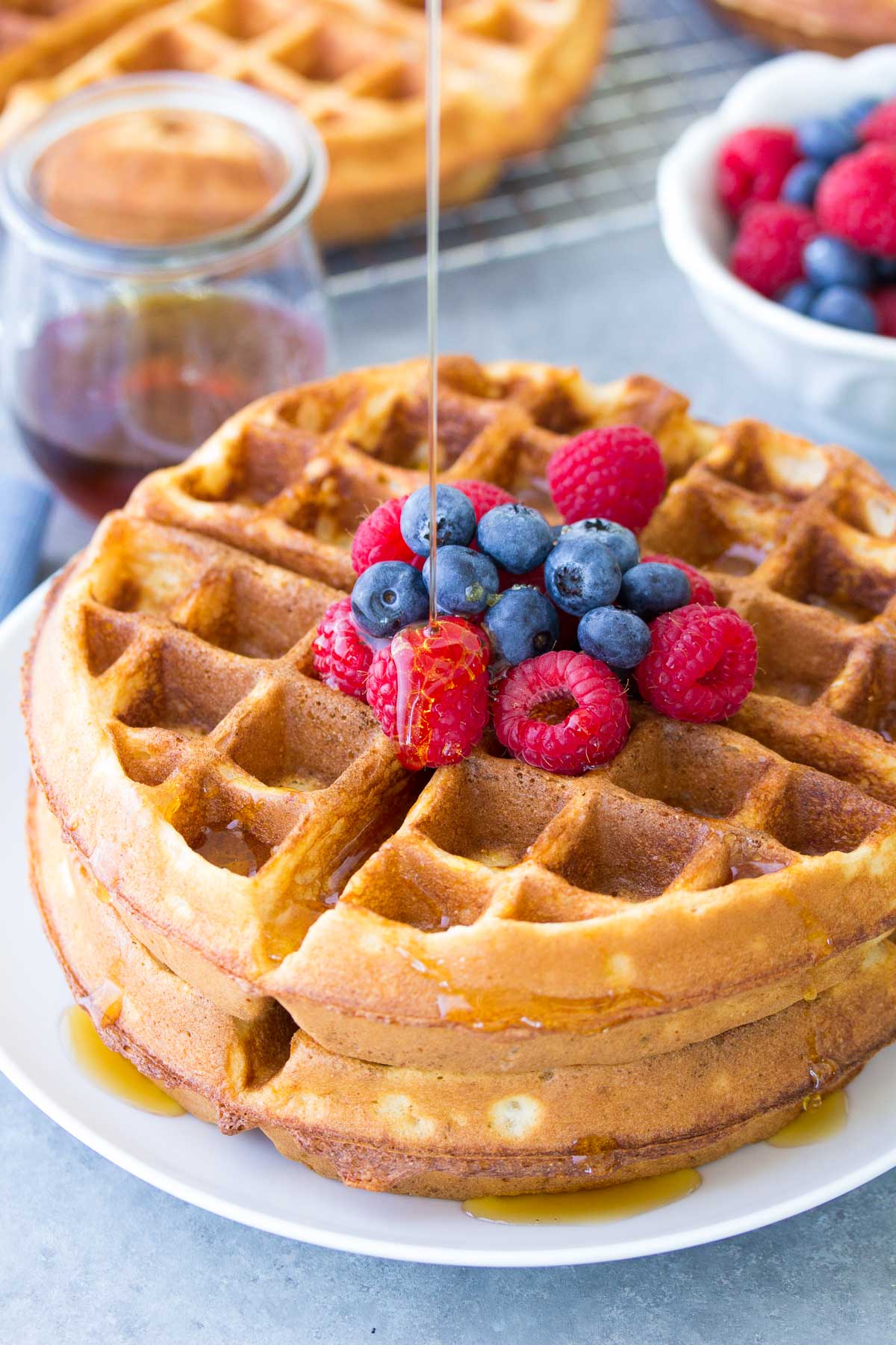 Waffle Recipe - Best Easy Homemade Waffles!