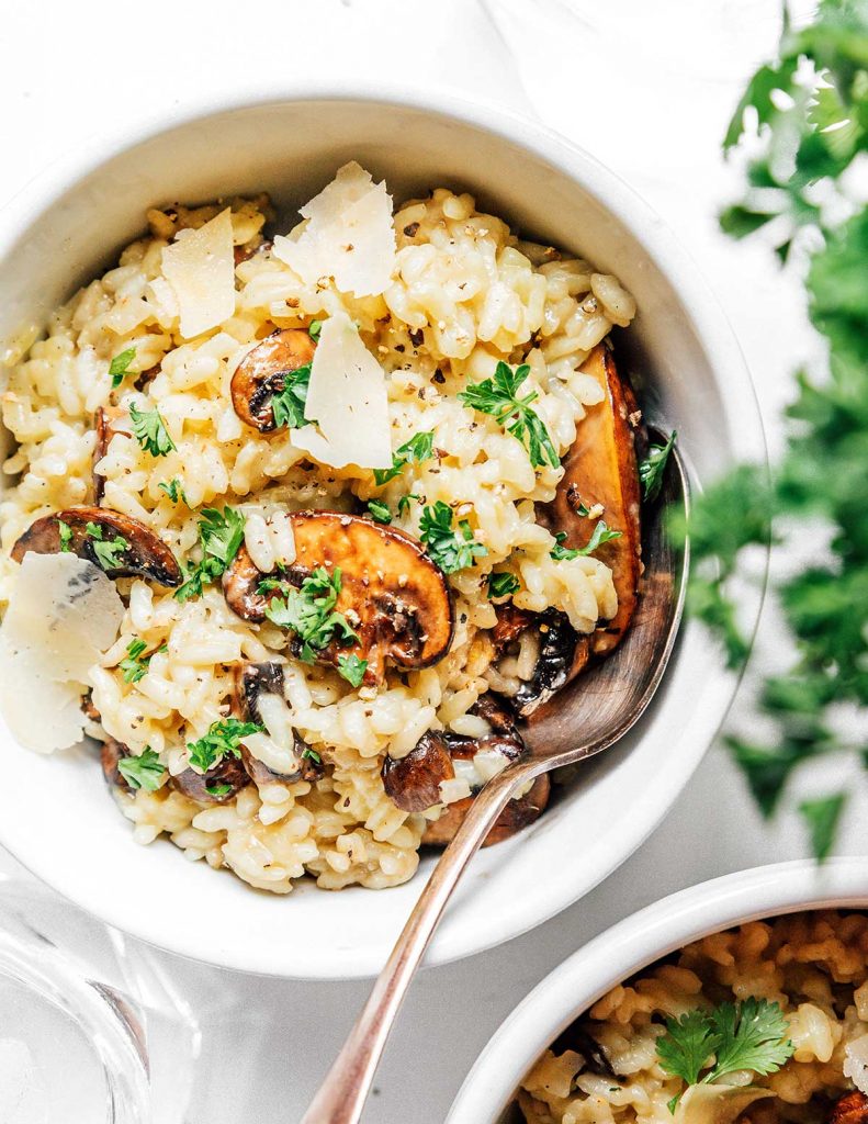 Mushroom Risotto Recipe (Step-By-Step Photos)