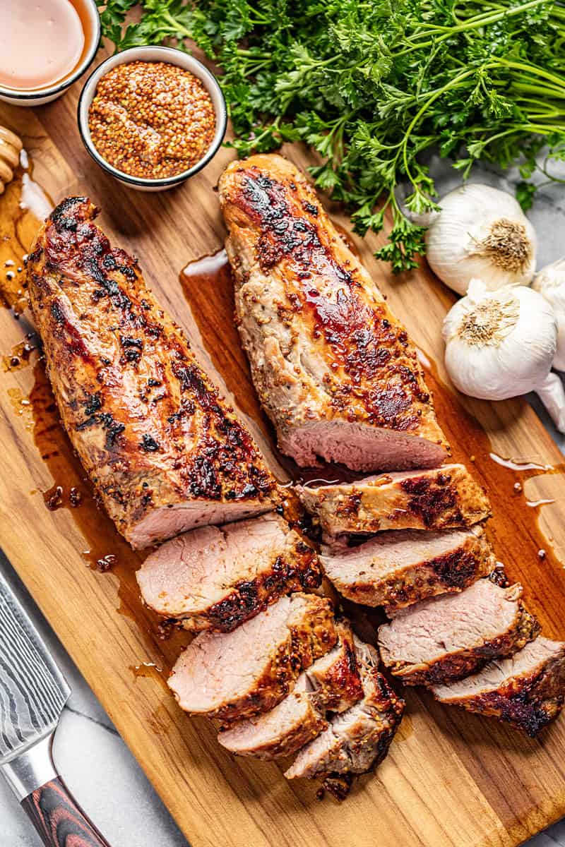 HONEY DIJON GARLIC ROASTED PORK TENDERLOIN - Grandma's Simple Recipes