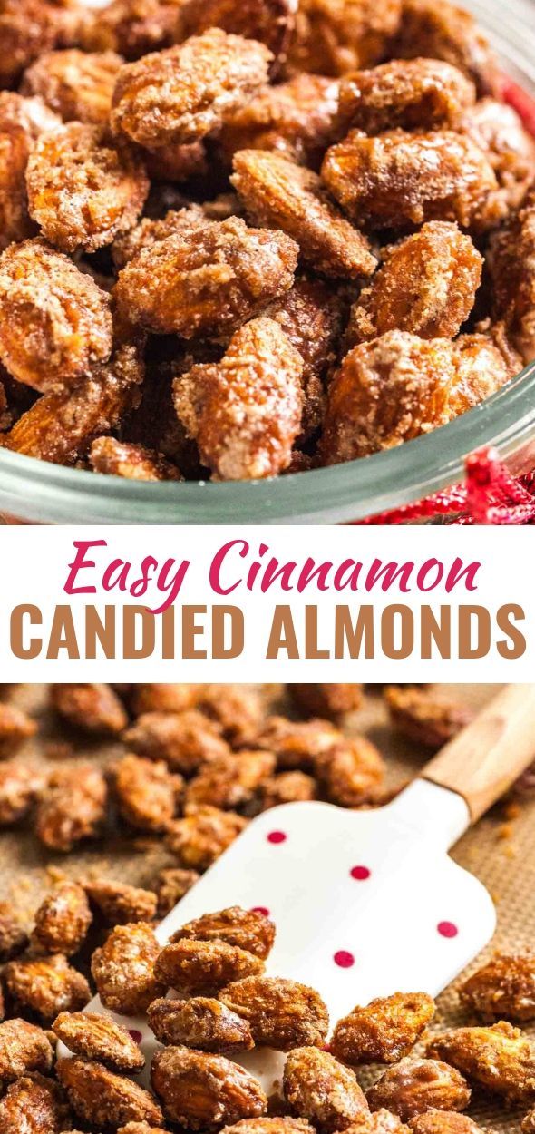 Easy Cinnamon Candied Almonds are sweet, crunchy and make your house