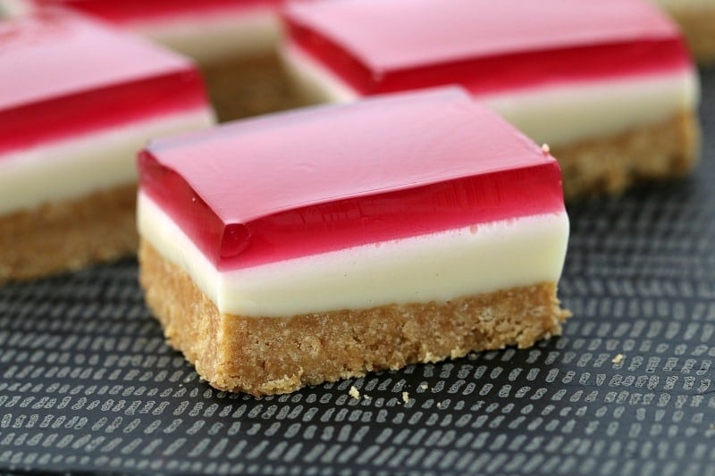 Easy Jelly Slice (Conventional & Thermomix Methods) - Bake Play Smile