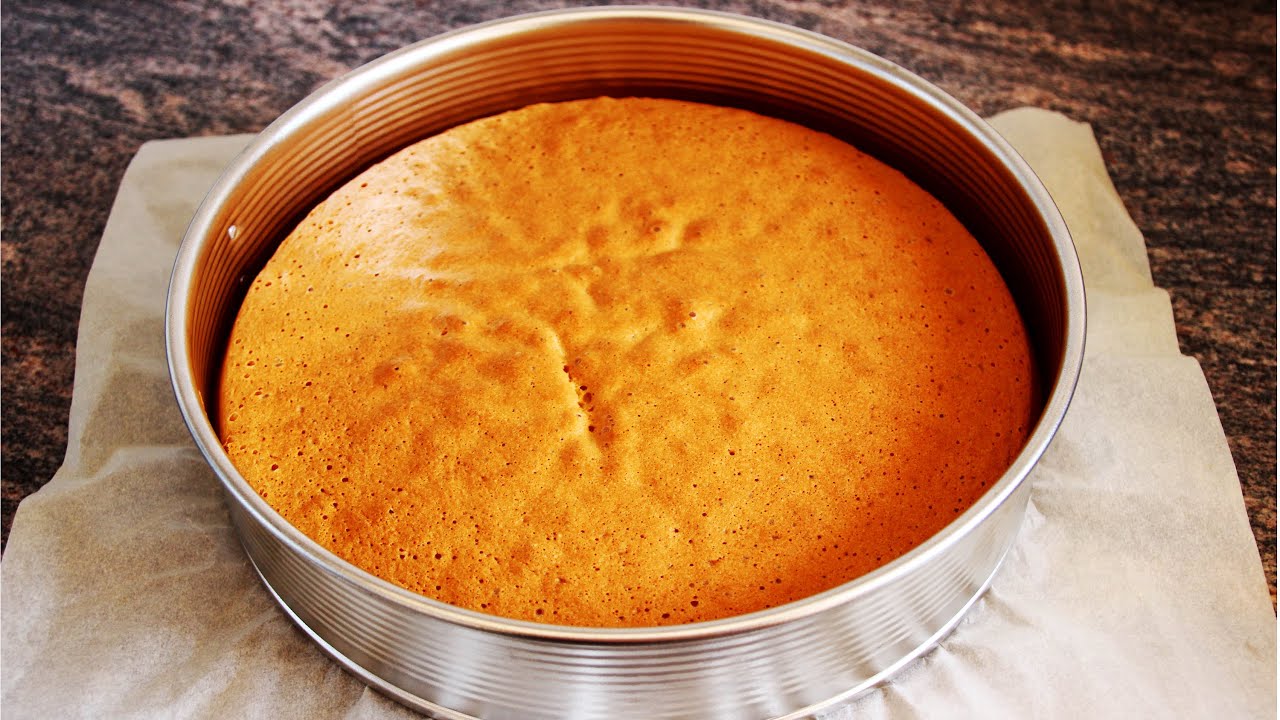 Basic Sponge Cake Base Recipe | HappyFoods - YouTube